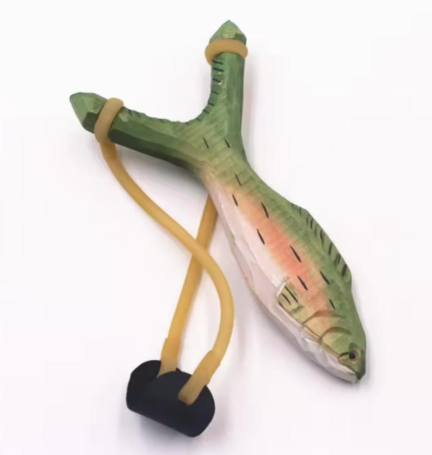 Wooden Fish Slingshot