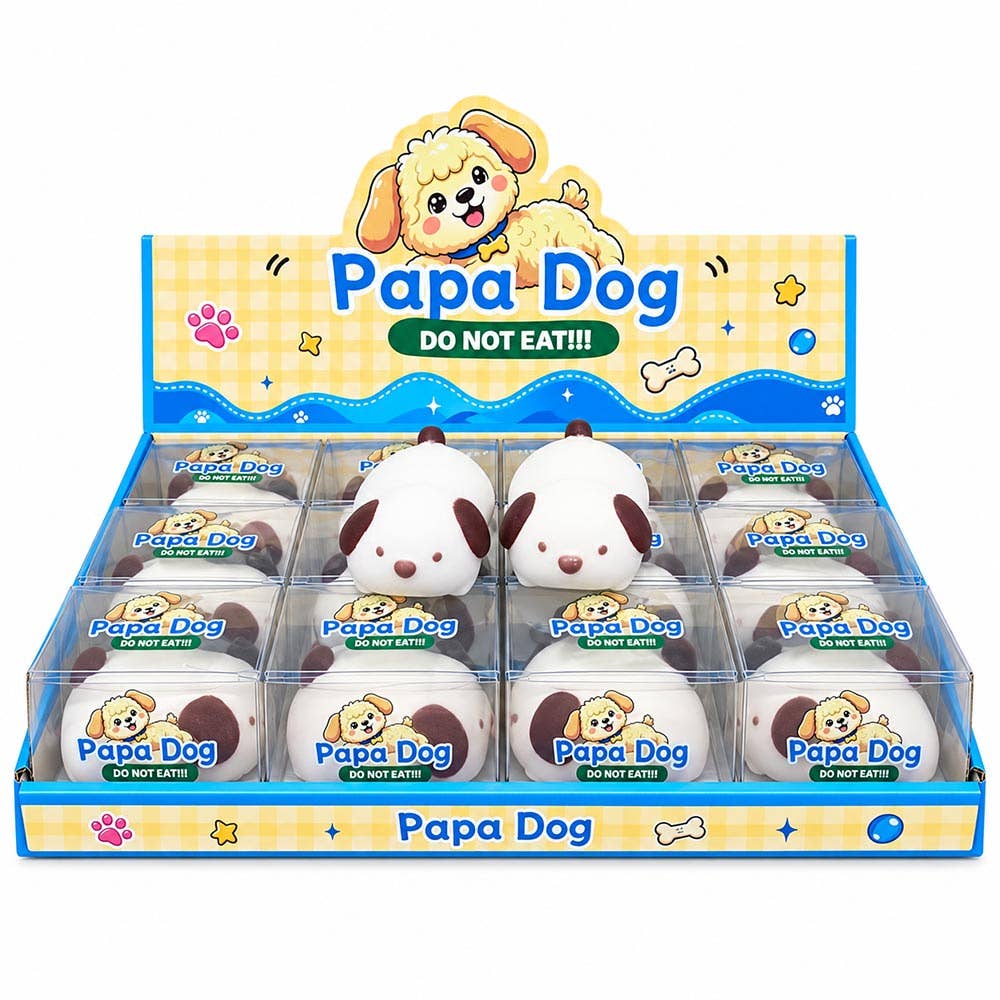 Crunchy Cute Dog Crunching Sound Squeeze Squishy Stress Relief Toy
