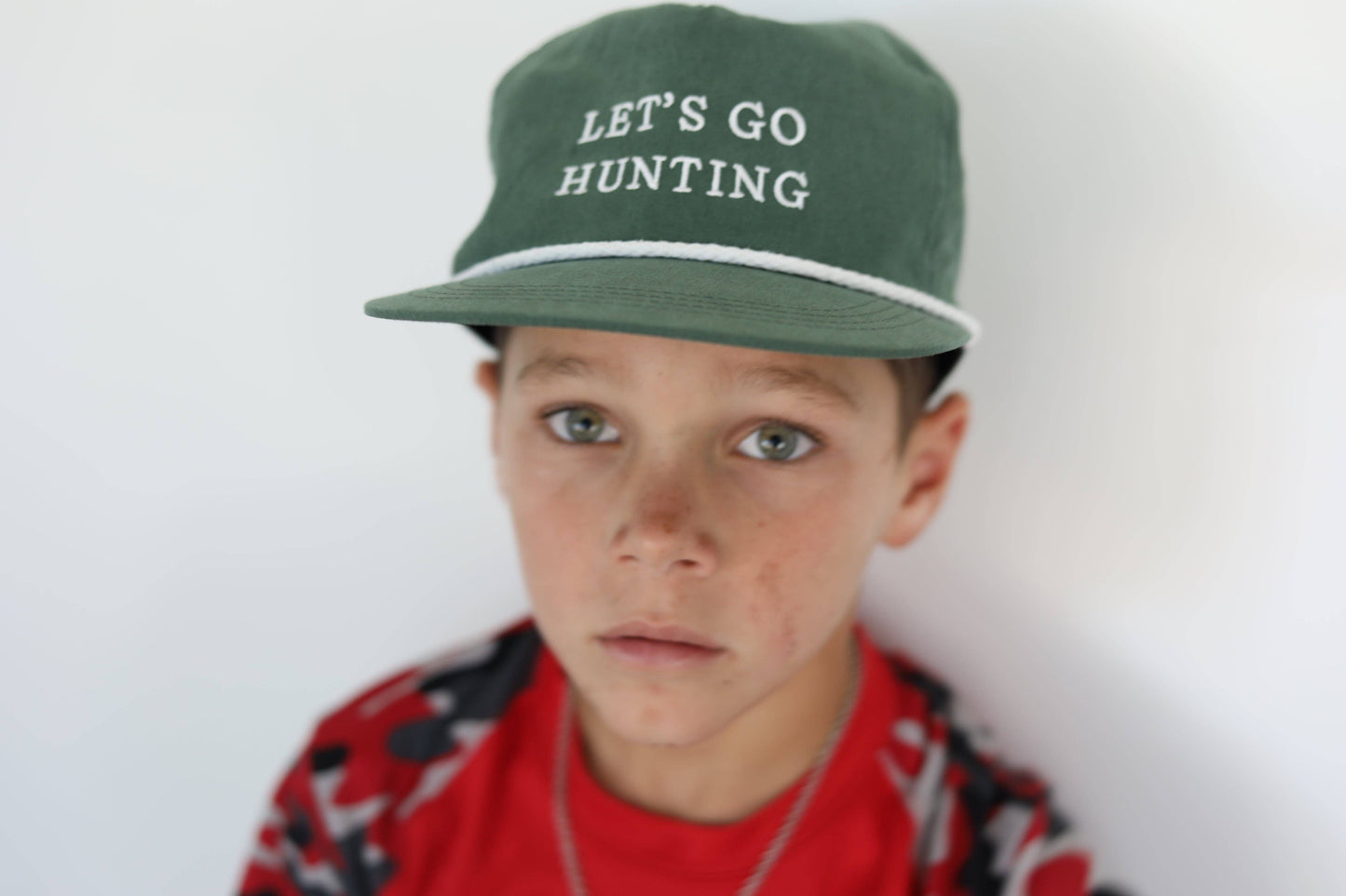 Let’s Go Hunting Rope Cap, Green