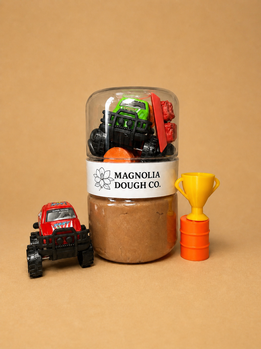 Kids Sensory Play Dough Jar | Monster Truck