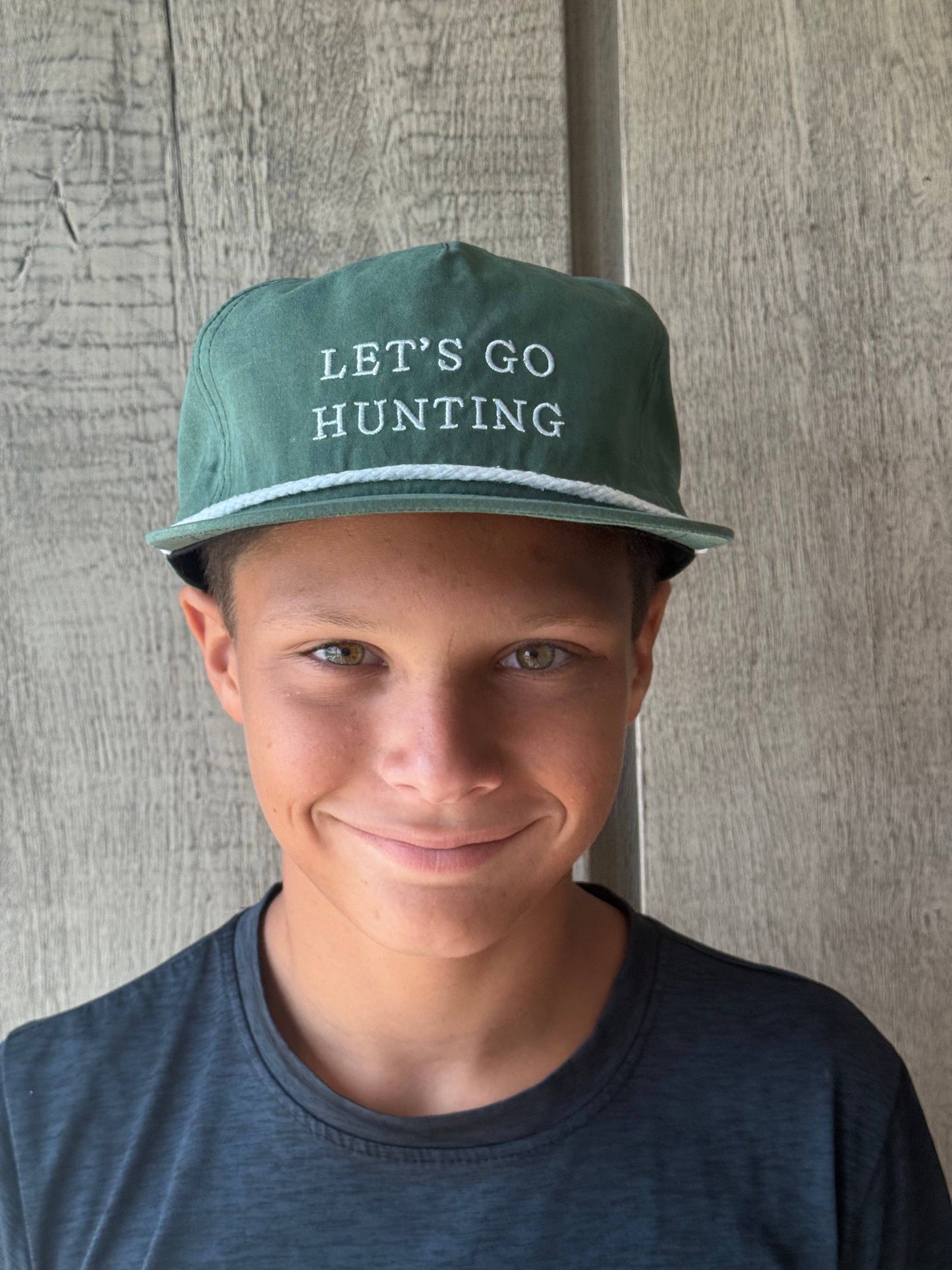 Let’s Go Hunting Rope Cap, Green