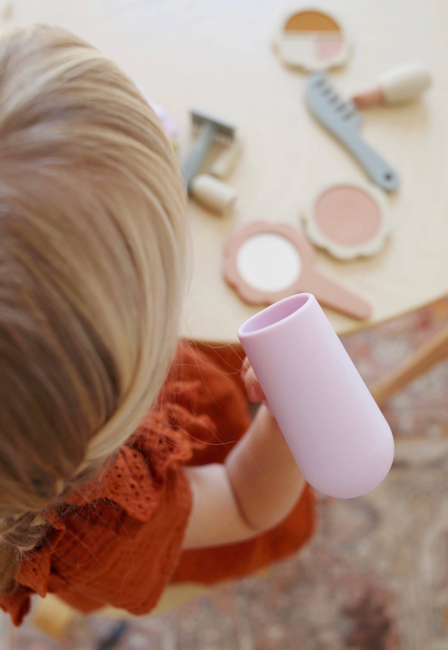 Silicone Hair and Makeup Play Set