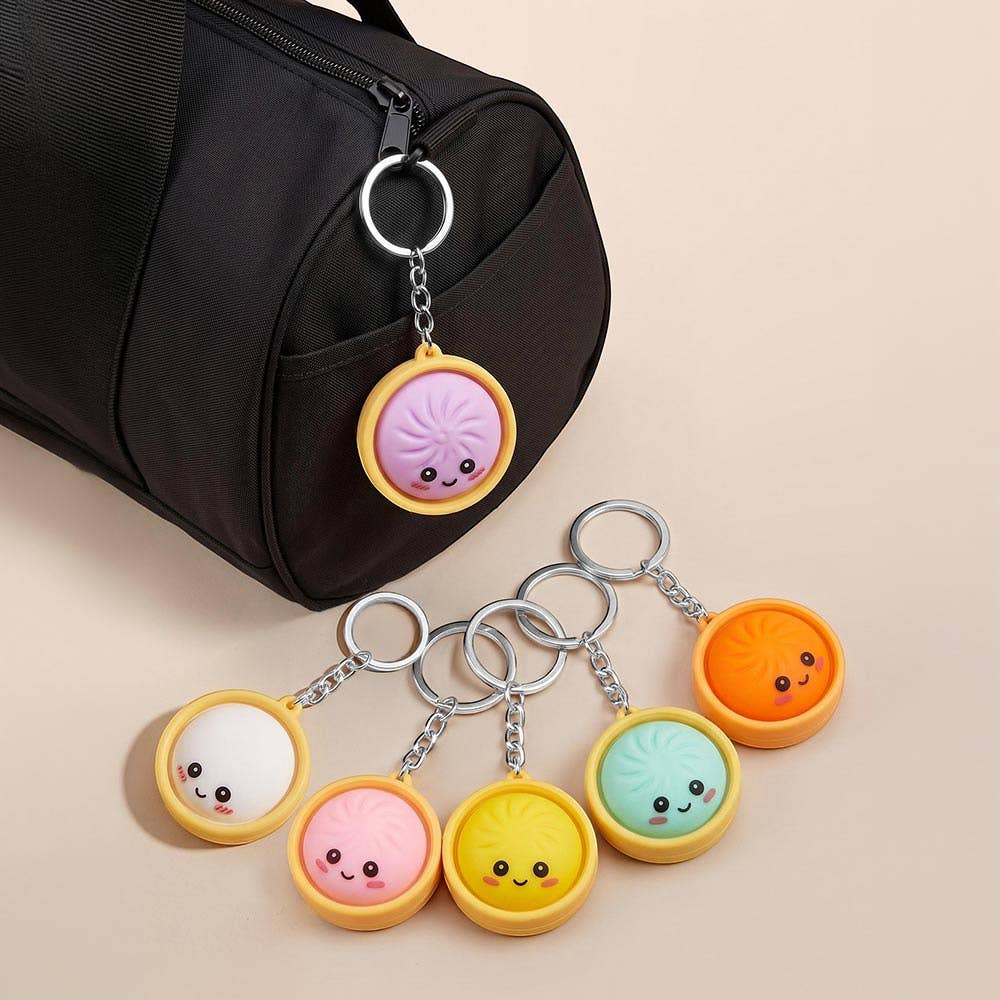 Bao Bun Dumpling Bag Charm Keychains