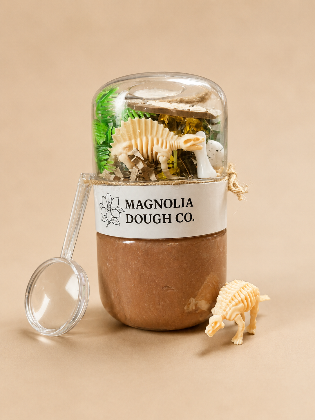 Kids Sensory Play Dough Jar | Dino Fossil Dig