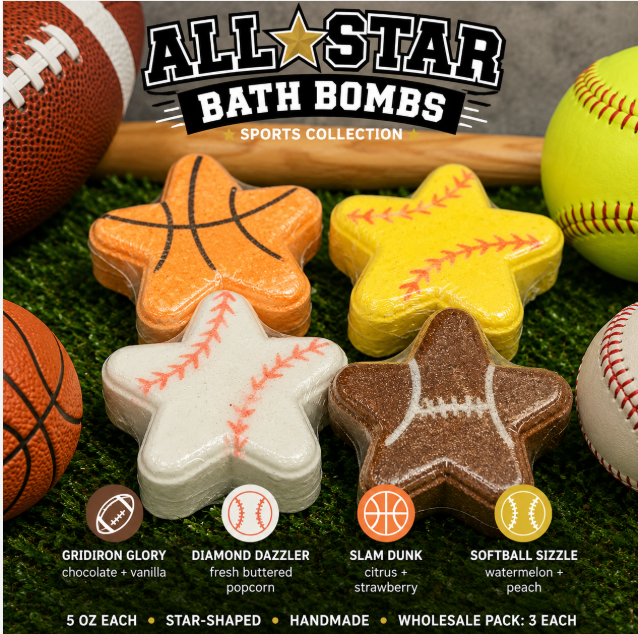 All-Star Bath Bombs – Sports Collection