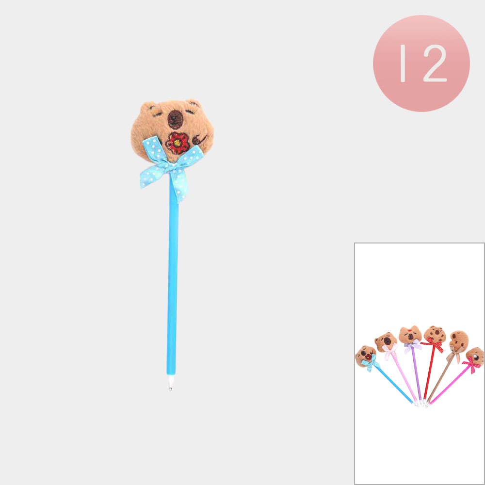 Capybara Animal Bow Pens