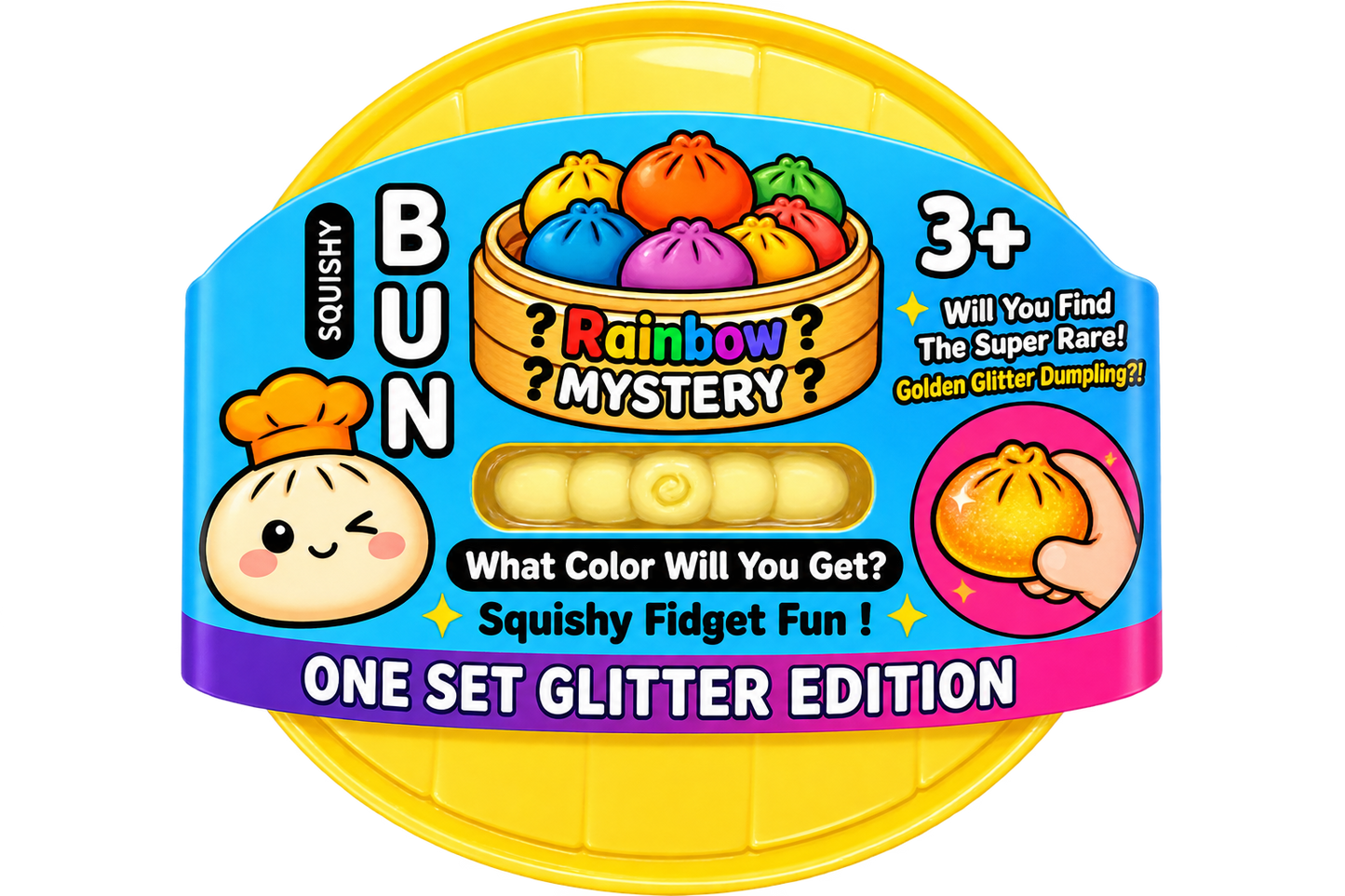 Glitter Rebound Dumpling Toy
