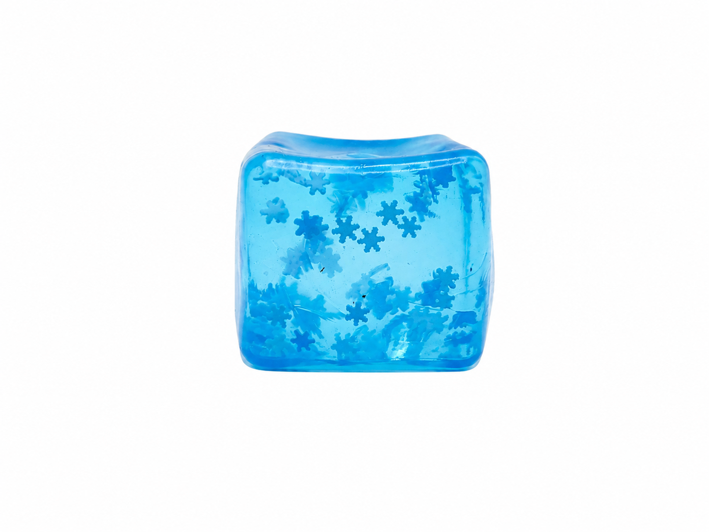Blue Snowflake Cube Squishy