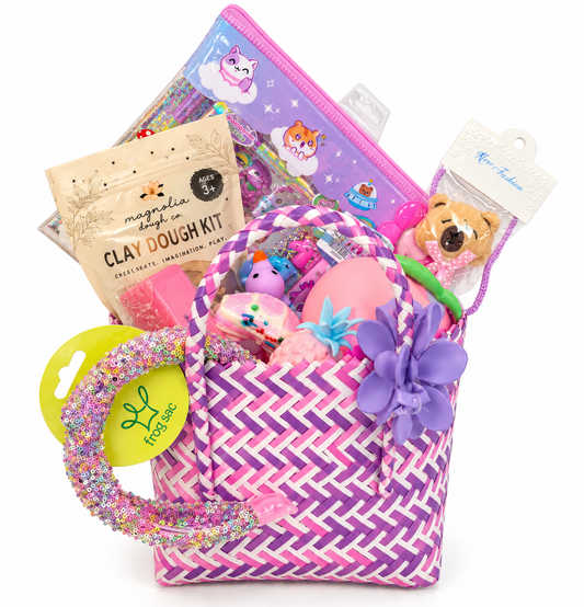 Happy Little Girl Basket