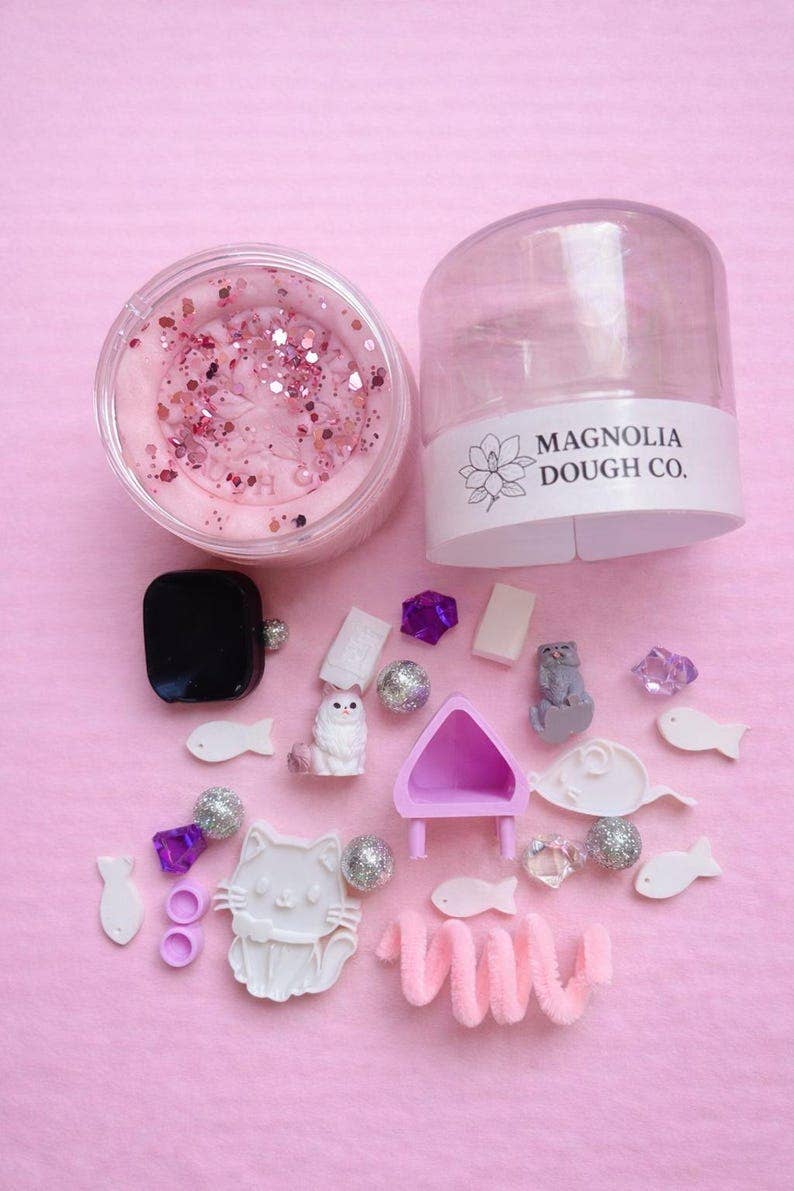 Kids Sensory Play Dough Jar | Kitty Cat 