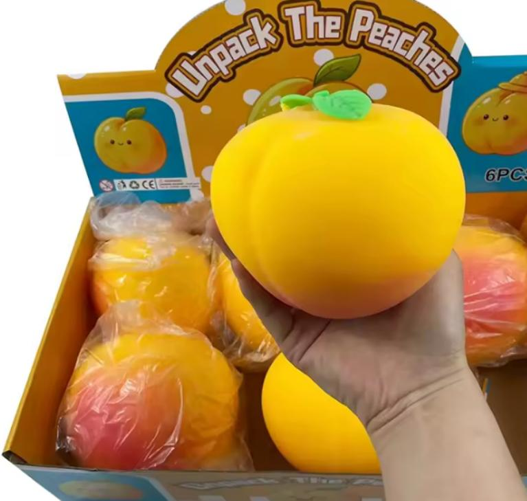 Giant Squeeze Peach Squishy