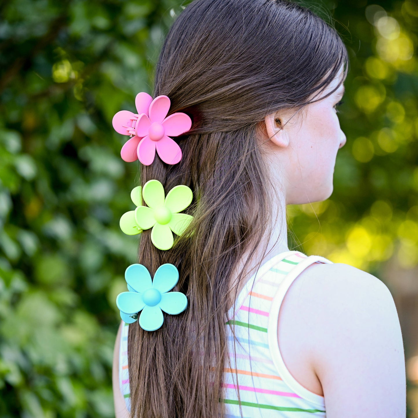 Matte Hair Claw Clip - Large Daisy Flower