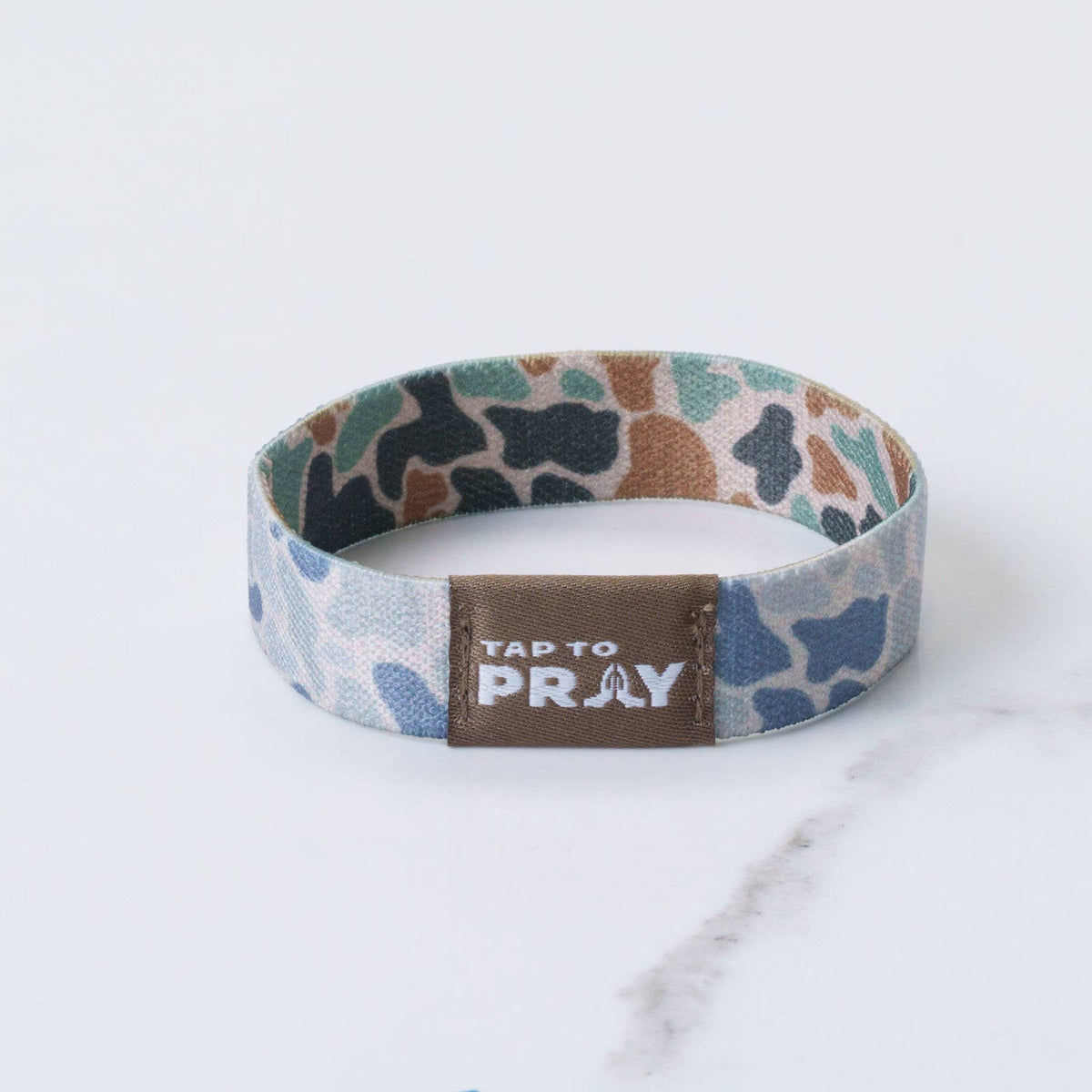 Tap To Pray™ Wristbands - River Rock Camo Classic & Sage