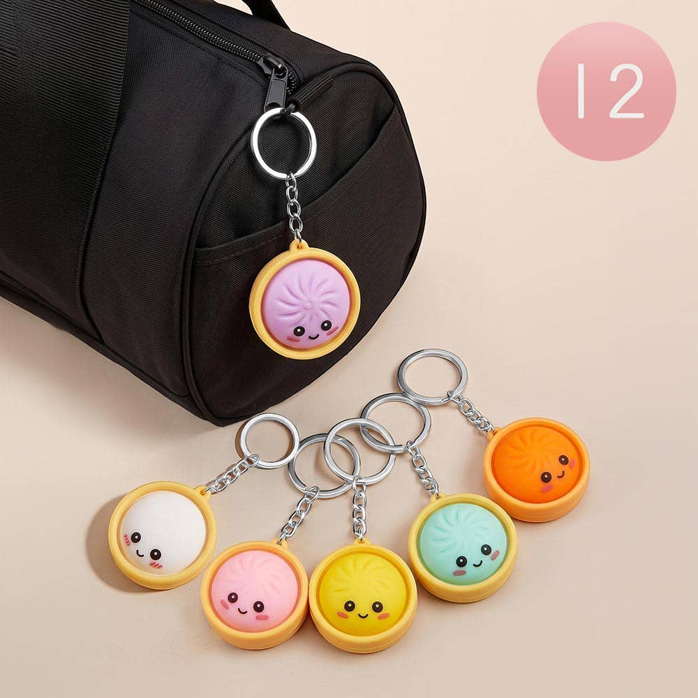 Bao Bun Dumpling Bag Charm Keychains