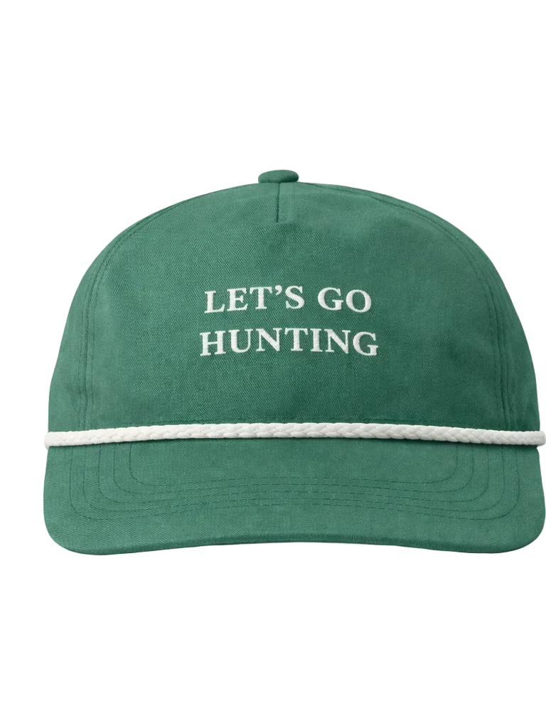 Let’s Go Hunting Rope Cap, Green