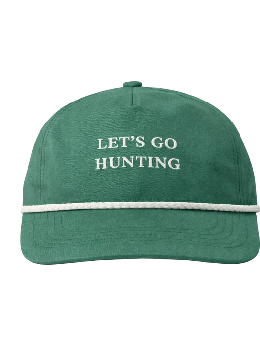 Let’s Go Hunting Rope Cap, Green